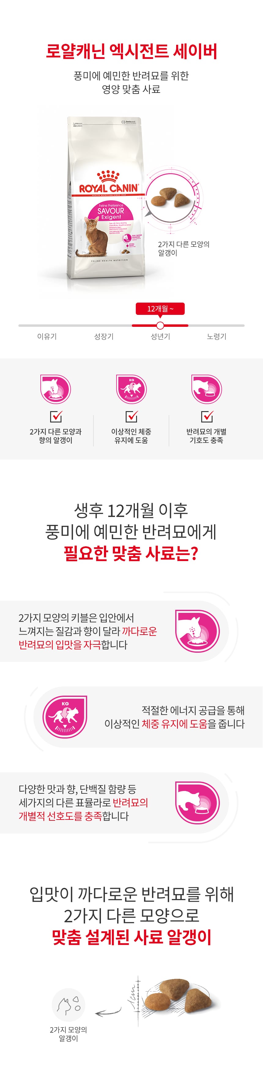 로얄캐닌 캣 엑시전트 세이버 2kg 기호성좋은사료 RD11 상세 이미지 1