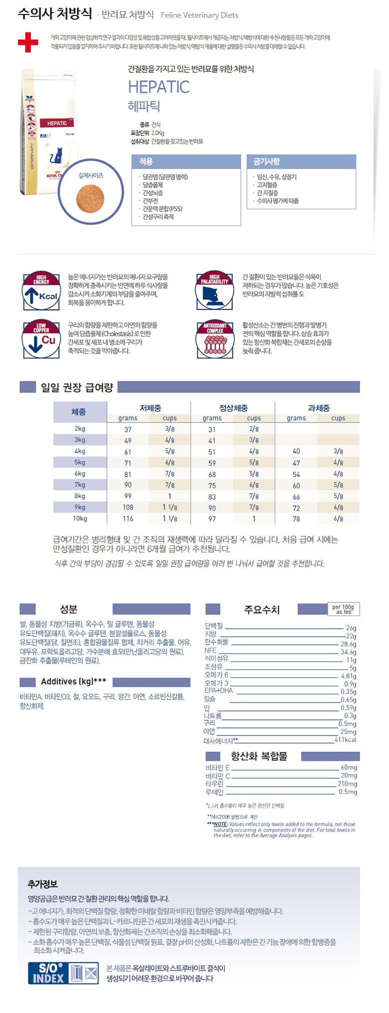 로얄캐닌 캣 헤파틱 2kg RE15 상세 이미지 1