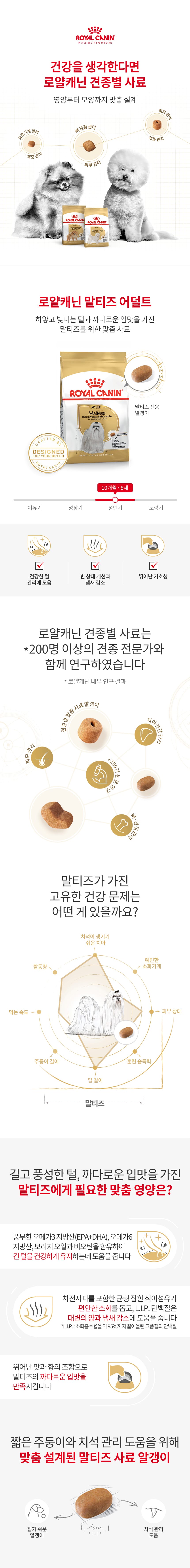 로얄캐닌 독 말티즈 어덜트 1.5kg RA08 상세 이미지 1