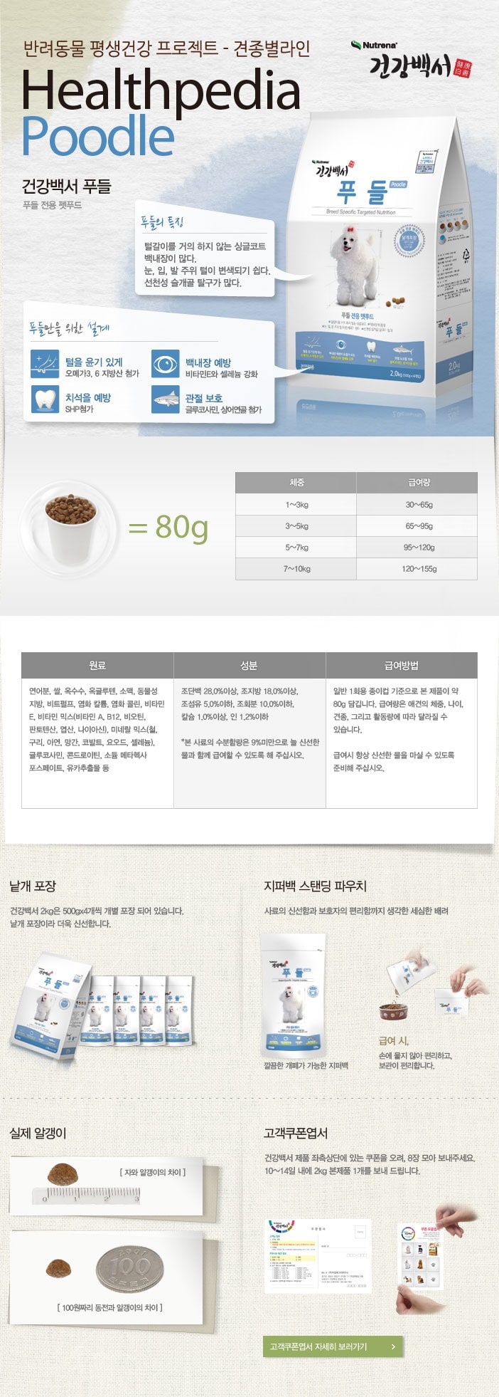 건강백서 푸들전용 (전연령) 1.2kg 상세 이미지 1