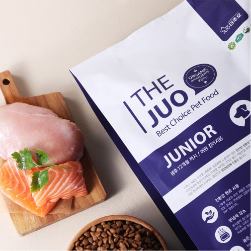 [더주오사료] 대용량 주니어 유기농 어린 강아지용 사료 9.2kg