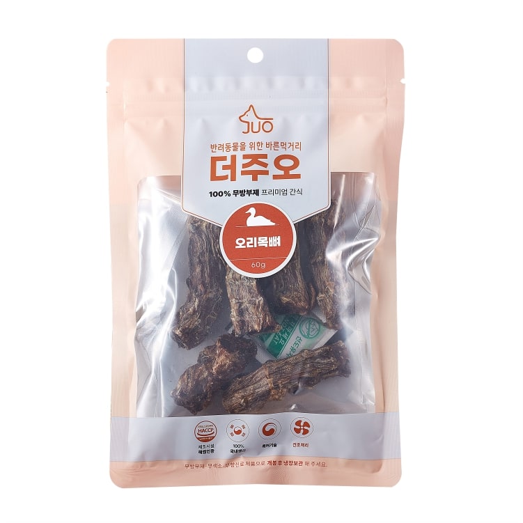 [더주오] 수제간식 오리목뼈 70g