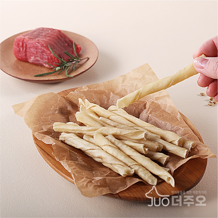 [더주오] 한우우피껌롤(소) 10cm 50g 썸네일 3