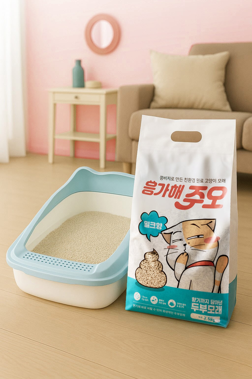 [더주오] 응가해주오 두부모래 밀크향 2.5kg 썸네일 3