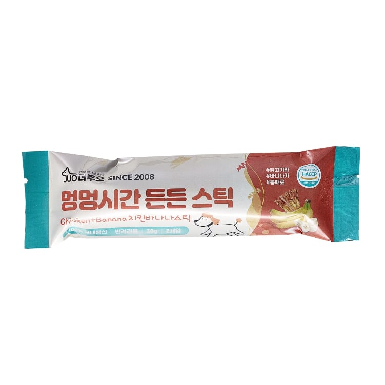 [더주오] 수제간식 멍멍시간 든든 스틱 치킨바나나스틱 30g