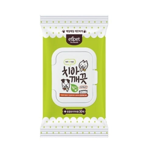 [리뉴얼]에티펫 치아깨끗 물티슈30매