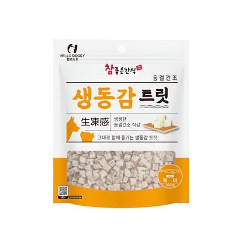 헬로도기 생동감트릿 동결건조 북어 300g