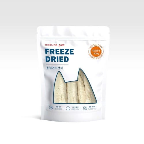 네이처펫 동결건조간식 치킨텐더 300g