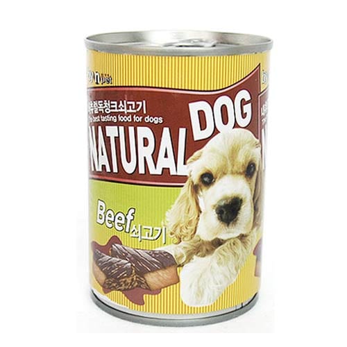 내츄럴독 청크 소고기캔375g