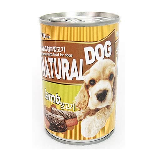 내츄럴독 청크 양고기캔375g