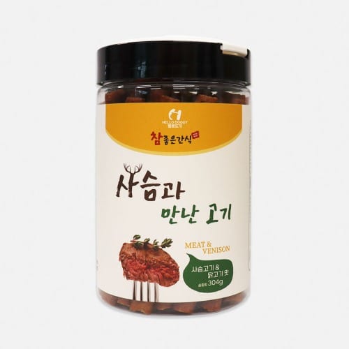 헬로도기 사슴과 만난 고기(304g/사슴고기&닭고기맛)