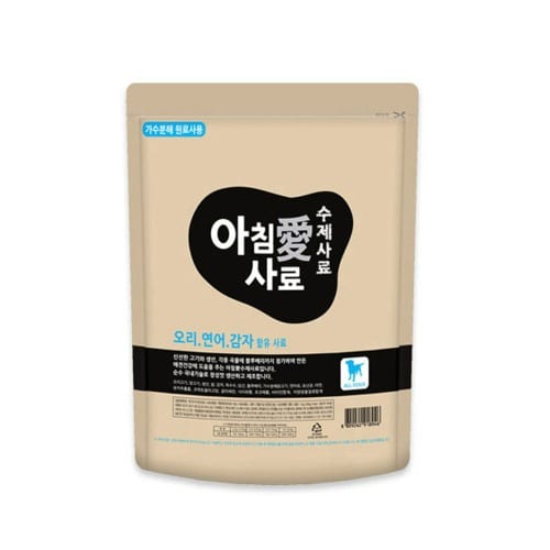 아침애 천연 수제사료 (오리연어감자)1kg
