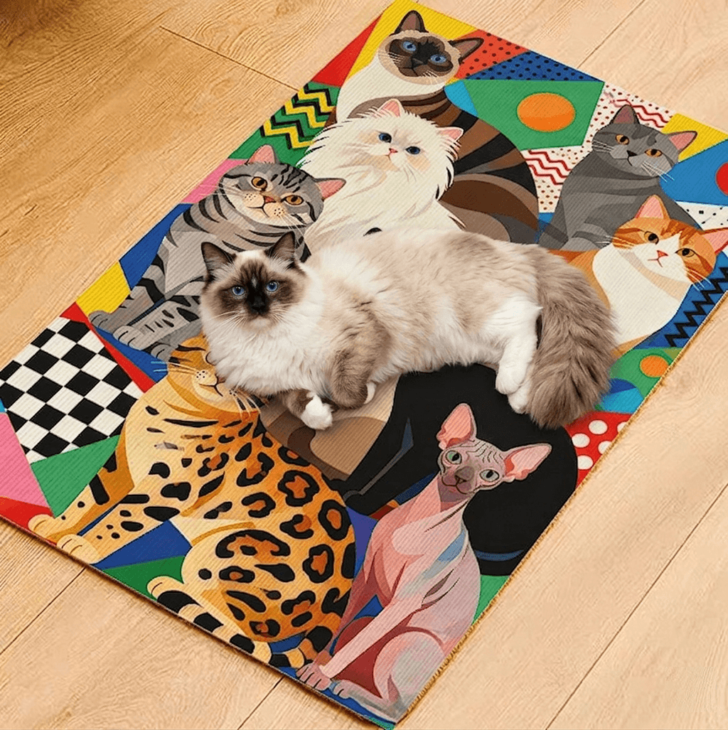 고양이 부착형 스크래쳐 수직형 카페트 매트 (그림 랜덤 발송) 썸네일 3