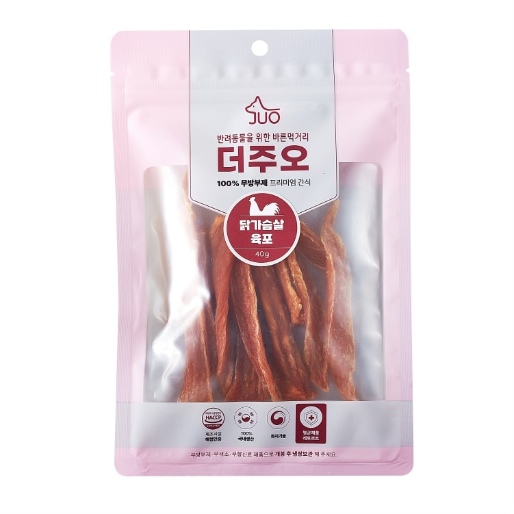 ★깜짝할인★ [더주오] 수제간식 닭가슴살육포 40g 2+1 행사